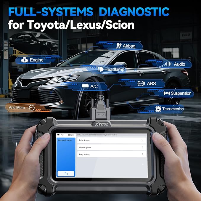 XTOOL IP500 for Toyota OBD2 Scanner, Full Systems Bi-Directional Scan Tool for Toyota/Lexus/Scion with Multi-in-One Live Data