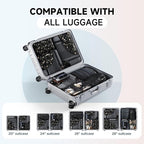 11 Set Packing Cubes for Travel, Gifts for Women Mom Kids, TSA Approved Bags for Makeup, Cosmetic, Toiletry, Suitcase Organiz