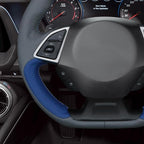 MEWANT Hand Sewn 4D Style Steering Wheel Cover Wrap for Chevrolet Camaro 2017-2022 Steering Wheel Accessories for Chevrolet Camaro 2017-2022