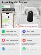 Luggage Tags Built-in Anti-Loss Tracker, Luxury Leather Luggage Tags for Suitcase, Travel Bags, Backpacks, Travel Organizer f