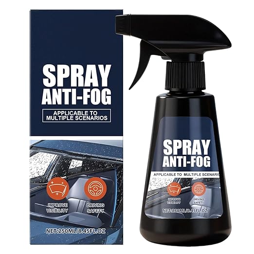 Car Windshield Anti-Fog Spray - Windshield Cleaner, Car Rear View Mirror Defogger, 250ml Rain Fog, Car Windshield Fog, Car Wi
