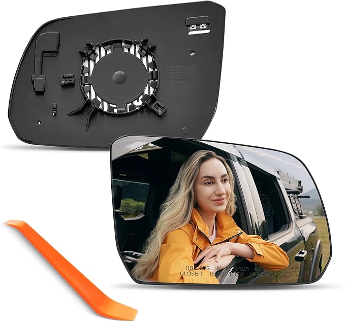 Compatible with 2024 2025 Ford Ranger Passenger Side Mirror, Right Side Mirrors Replacement Glass, Power Heated