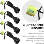 LCD Parking Sensor Kit - Displays Data on Original Screen, Easy Rear Installation, Compatible with All Camera Formats (AHD, C
