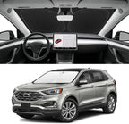 Custom Fit Windshield Sun Shade for Ford Edge 2015-2024, Blocks UV & Heat, Front Window Sunshade Accessorie, Easy Fold & Store Keep Your Car Cooler