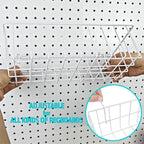 G.CORE Peg Board Organizer 21 Pack, Pegboard Accessories with Baskets Cups Hooks - 1/8" & 1/4" Peg Board Wall Tool Organizers