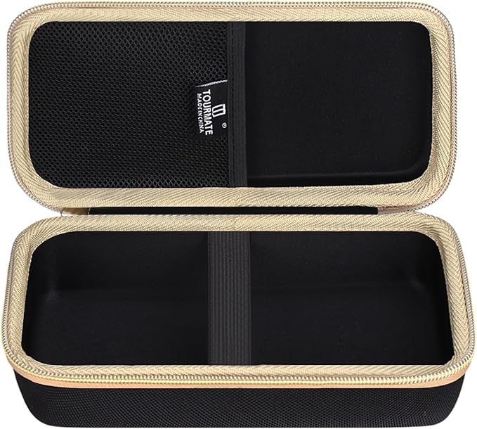 Hard Storage Case for Tire Pressure Gauge, Portable Oxford Cloth Storage Box - 100 PSI (Only Case) (Black & Gold)