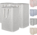 Lifewit 3 Pack Laundry Basket 80L Each, Collapsible Clothes Hamper with Reinforced Handles, Freestanding Waterproof Design fo