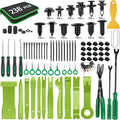 GOOACC 238Pcs Trim Removal Tool, Auto Push Pin Bumper Retainer Clip Set Fastener Terminal Remover Tool Adhesive Cable Clips K