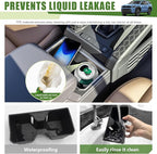 Cup Holder Inserts for 2025 Toyota 4Runner Center Console Cupholder Coaster Liner Replaces Mat for 4 Runner SUV Interior Accessories Black(Only for 2025)