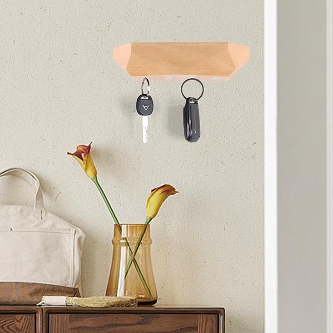 OCIOLI Key Holder Wall Mount Magnetic Key Holder Key Rack Key Hanger Key Hooks for Wall, Home Decor, House Decor, Apartment D