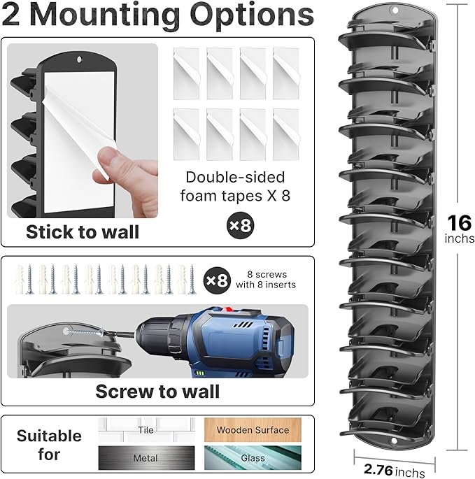 Spring Clip Hat Organizer Hold Storage 40 Caps for Baseball Caps（2-Pack） Wall Mount Closet & Door Hat Rack Holder Hanging Clo