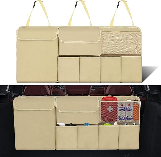 Car Trunk Organizer Backseat Hanging Organizer with Storage Pockets for Subaru Crosstrek, Forester, Outback, Ascent