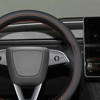 MEWANT DIY Stitching 3D Style Steering Wheel Cover Wrap for Tesla Model 3 Highland 2023-2025/Model Y 2025 Highland for Tesla Model 3/Model Y Accessories(3D Style)