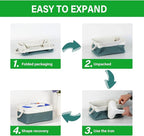 Bidtakay Small Storage Baskets for Shelves 3 Pack Fabric Storage Bins for Organizing Linen Collapsible Organizer for Closet-D