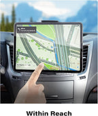 APPS2Car for Sturdy iPad Holder for Car CD Slot Tablet Mount, 2-in-1 Universal 4.7-11" Holder for iPad Pro 11 Air Mini, iPhone, Galaxy Z Fold, Adjustable 360° Rotation, Road Trip Essentials