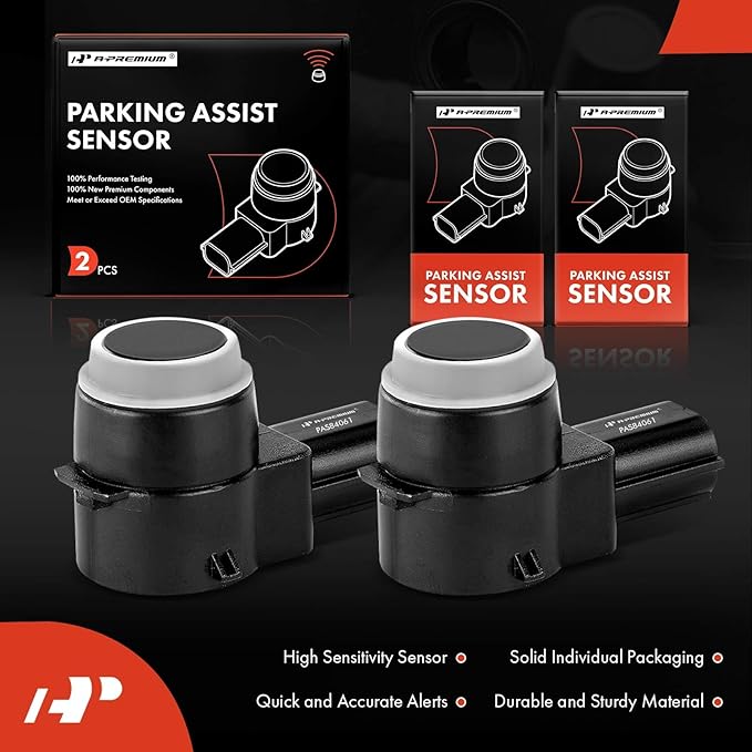 A-Premium 2-PC Reverse Backup Parking Assist Sensor Compatible with Select Chevrolet, GMC, Buick and Cadillac Models - Equino
