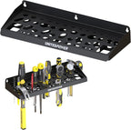 UNITEDPOWER Wall Mount Tool Storage Rack, Screwdriver Holder, Pliers Organizer, Wrench Utility Shelf, 51 Holes for Variety of