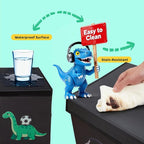 Extra Large Toy Box,150L Sturdy Dinosaur Collapsible Storage with Lid,40"x14"x16" Kids Storage Organizer,Chest Bin Baskets fo