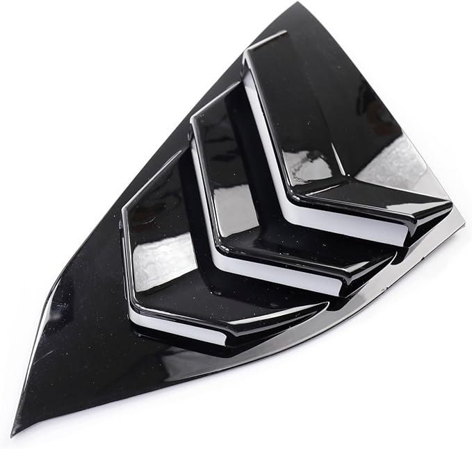 YINGTUU YINGTUU for Honda Accord Accessories 10th Gen 2018 2019 2020 2021 2022 Rear Window Louvers Blinds Trim-Glossy Black