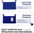 Collapsible Felt RED Storage Bin Large 14.6"x9.4"x9.4" – Foldable Basket with Handles for Closet, Laundry Room Organization, 