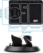 MMAK Anti-Slip Car Dashboard Mat with Phone Holder & Aromatherapy - Universal Non Slip Sticky Rubber Pad with 2 Aroma Sticks 