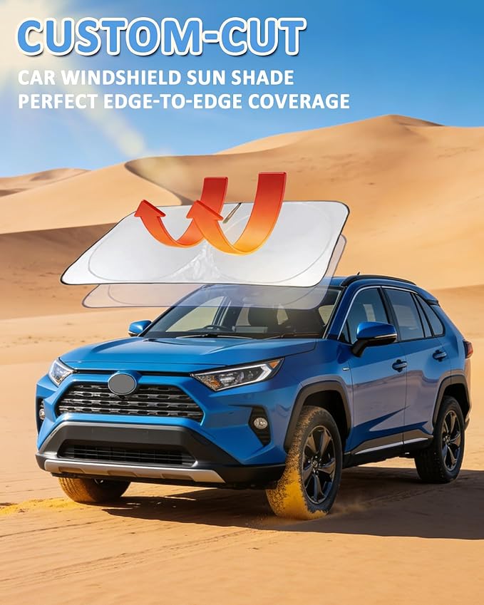 Sunshade for X5 Windshield Sun Shade for BMW X5 2019-2025 2026 Accessories Foldable Front Window Shield Cover Sun Visor Protector Block UV Rays