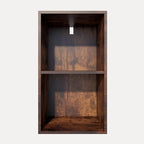 Book Shelf, 2 Cube Storage Organizer, Open Shelves Bookcase 9.3 x 11.8 x 21.1, Bookshelf for Living Room, Bedroom, Home Offic