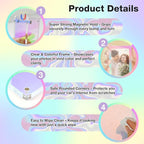 HIIXHC 2Pcs Car Picture Holder, Colored Car Visor Photo Clip, Magnetic Car Sun Visor Picture Holder for 3" Photos, Car Photo Holder, Car Visor Photo Frame for Car Accessories Interior Decor