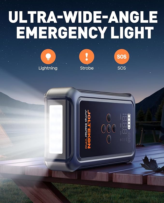 Jump Starter with Air Compressor, 5000A Portable Car Battery Jumper Starter(All Gas/10L Diesel) with 150PSI Auto-Shutoff