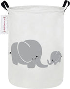 QUEENLALA Large Storage Basket,Laundry Hamper/Bathroom/Home Decor/Collapsible Round Storage Bin,Boys and Girls Hamper/Boxes/C