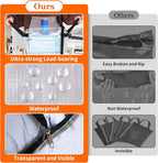 TasticTotes 8 Pack Clear Storage Bags for Comforter, Clothes & Bedding, Plastic Blanket Storage with Zipper and Handle, Movin