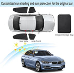 Front Side Half Window Shade Foldable Custom Fit for BMW F30/F31/F80/M3 2012-2019 Car Window Shades for Side Window Sun Shade UV Protection Heat Insulation for Camping Sleeping 4PCS