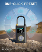 Fanttik X10 Pro Portable Tire Inflator for Compact Car, 35s Fast Inflation Air Compressor with Digital Pressure Gauge and Powerful Battery, 150PSI Cordless Air Pump for Cars, Motorcycles, Bikes, Balls