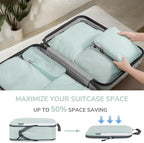 CherryNow Compression Packing Cubes, 7 Set Packing Cubes for Travel, Travel Essentials for Suitcase, Luggage Organizer Bags f