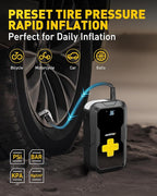 Jump Starter with Air Compressor, AUXITO 6000A Portable Car Jumper, 150PSI Digital Tire Inflator, 12V Jump Box for All