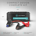 Lectron 4000A Car Battery Jump Starter, Portable Battery Booster Pack for Up to 10.0L Gas/8.0L Diesel Engines, 12V Jump Box