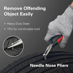 CKAuto Tire Plug Repair Kit, Heavy Duty Car Emergency Tool Kit for Flat Tire Puncture Repair, 80 Pcs Value Pack, Tire Patch K