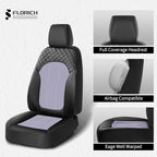 FLORICH Purple Seat Covers for Cars Front Seats Cover Mesh Leather Car Seat Covers Automotive Comfort & Protection Airbag-Com