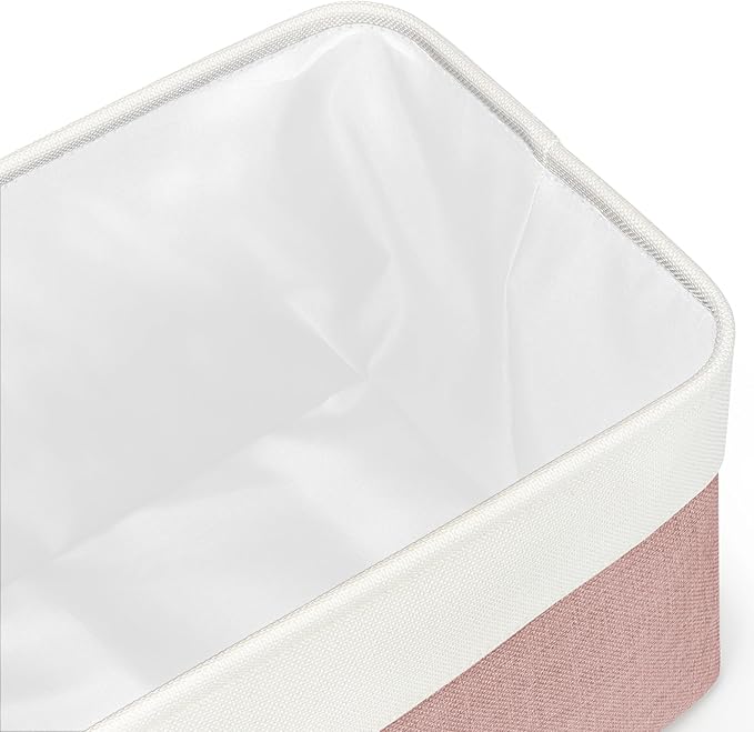Kntiwiwo Foldable Storage Bin Collapsible Fabric Storage Basket Cube with Durable Handles Closet Organizer Bins for Organizin