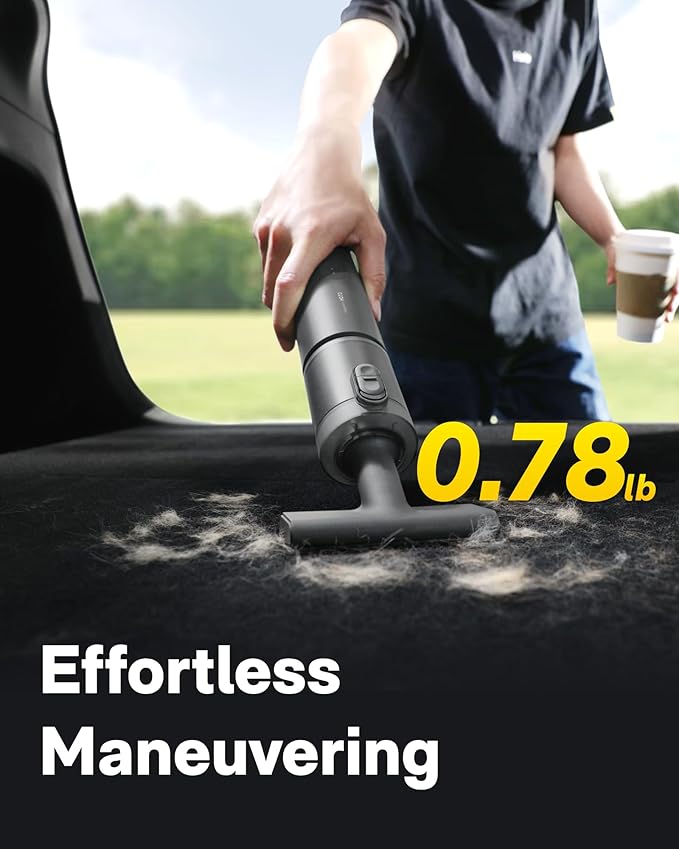 HOTO Handheld Car Vacuum Cleaner Cordless, 4-in-1 Portable Mini Vacuum with 20000Pa Strong Suction, Electric Compressed Air D