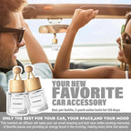HoogaLife Car Air Freshener Diffuser 2 Pack Hanging Air Freshener Diffuser - Coconut Fragrance Oil Air D iffuser for Car, 45+