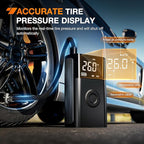 Nilight Tire Inflator Portable Air Compressor Battery Rechargeable 12VDC 150PSI Cordless Auto Shutoff w/Digital Pressure Gauge 2X Faster Inflation Pump for Car Motorcycle ATV UTV Bike