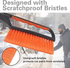 Snow Brush and Ice Scraper for Car Windshield,26.4" Window Scraper Deicer for Car SUV and Truck,Ice Scrapers and Brushes 2 in 1,Winter Car Automotive Exterior Accessories(2Pack Orange)