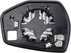 TRQ Left Driver Side Mirror Glass Heated Snap On Compatible with 2023 Kia Sportage LX Hybrid LX KI1324131