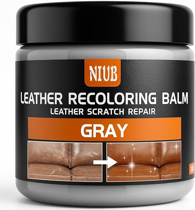 Leather Recoloring Balm Leather Color Restorer Scratch Repair Leather Paint for Furniture Couches Car Seats Shoes Bags Leathe