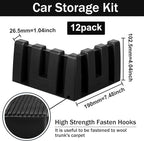 12 Pack Car Trunk Organizer Blocks for Back of SUV Multipurpose Car Storage Organizer Blocks Trunk Divider Available to Wool