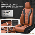 Coverado Car Seat Covers, Front Covers for Cars, Car Seat Cover Front Seats, Automotive Seat Cover, Waterproof, Leather Car S