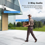 Solar Security Cameras Wireless Outdoor, 4 Cam-Kit, 4MP Home Security System with Color Night Vision, 2.4G & 5G WiFi, 360° Pa