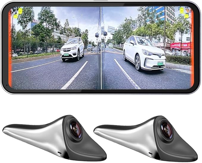 car blind spot camera paired with car blind spot display system, blind spot driving recorder, BSD blind spot warning assistan