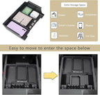 JDMCAR Half-Sized Center Console Organizer Tray Compatible with 2022 2023 2024 2025 2026 Toyota Tundra Accessories and 2023-2026 Sequoia Armrest Box Secondary Storage Tray Interior Accessories